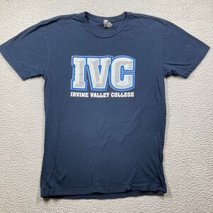IVC Irvine Valley College T Shirt Adult Medium Blue Short Sleeve "Laser Day"‎